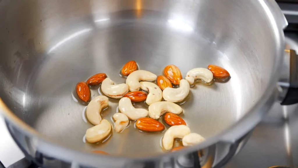 roasting almonds and cashews