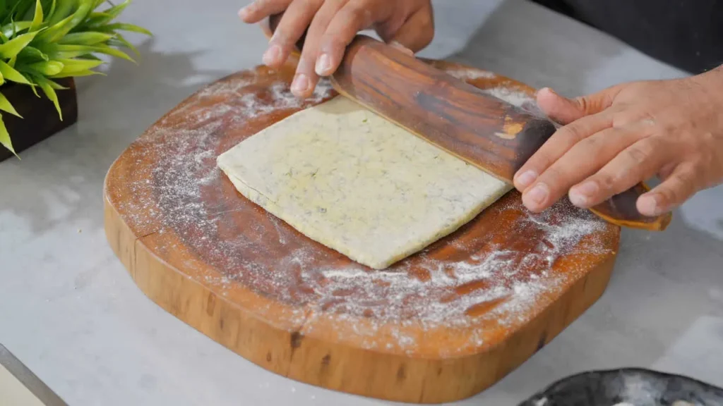 Rolling the Paratha